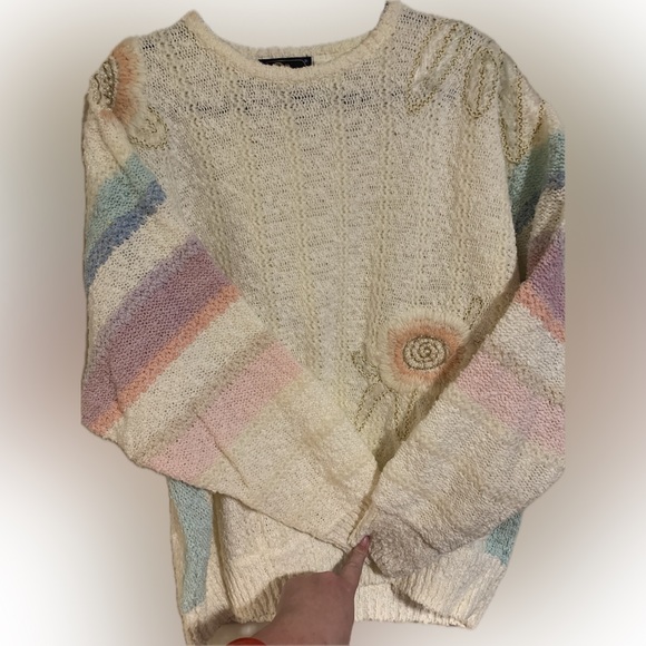 Vintage 20 ANS by Mariea Kim 80s cottagecore pastel beading mixed media - Picture 2 of 15